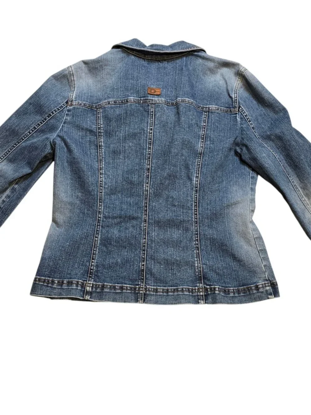 DKNY Jeans Vintage YSK Medium Wash Denim Jacket XL - Picture 5 of 12